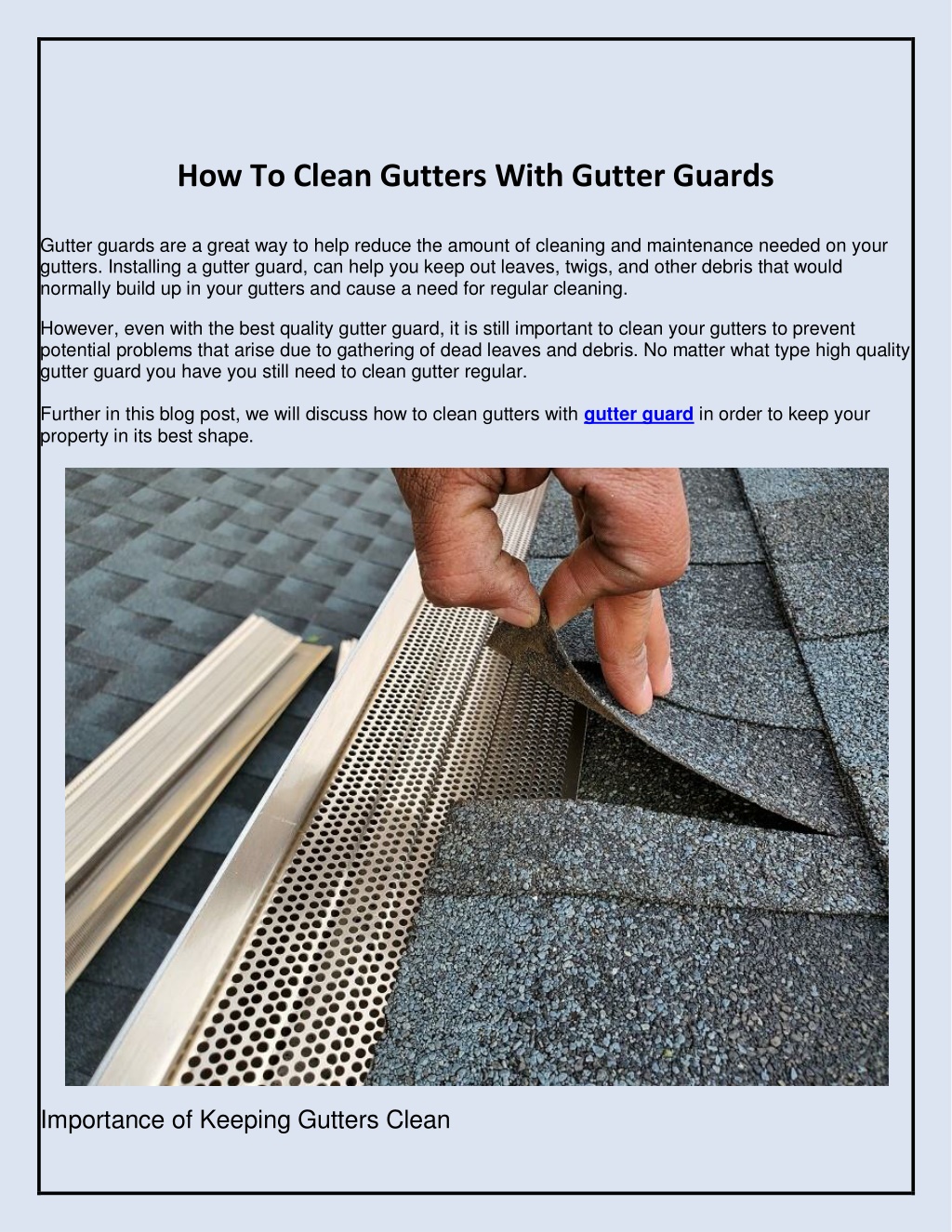 ppt-how-to-clean-gutters-with-gutter-guards-powerpoint-presentation