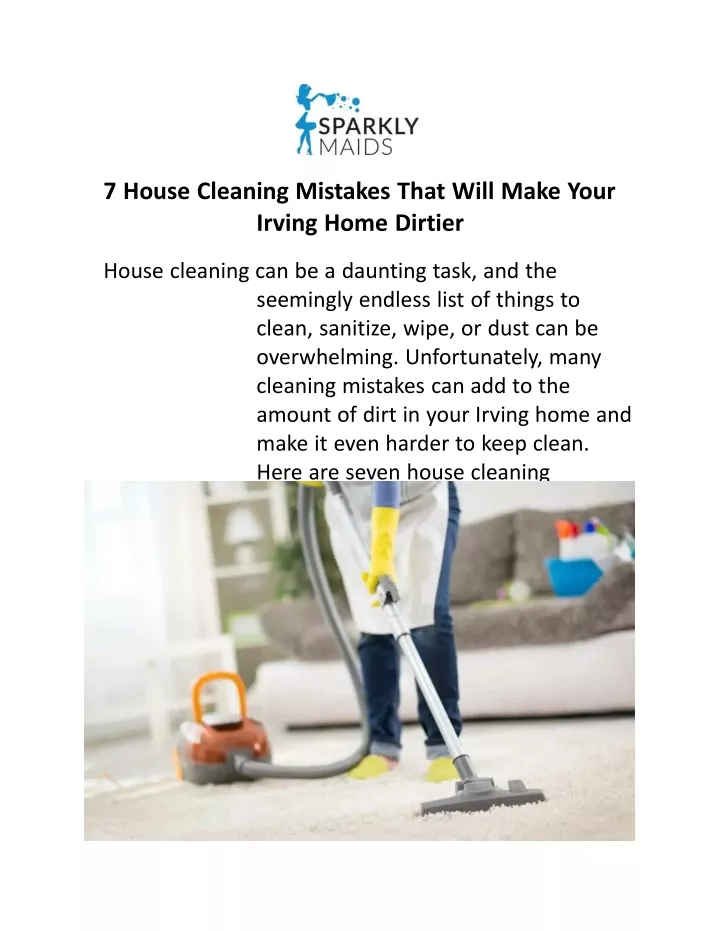PPT House Cleaning Irving_Sparkly Maids PowerPoint Presentation, free