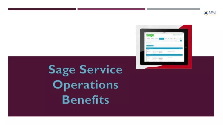 PPT Sage Service Operations Benefits PowerPoint Presentation Free 