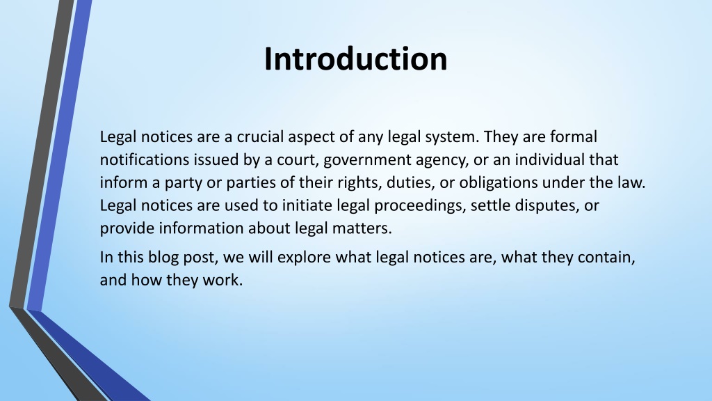 PPT - Understanding Legal Notices: What You Need to Know PowerPoint ...