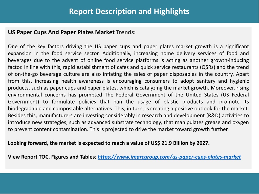 PPT US Paper Cups And Paper Plates Market Growth Trends Forecast to