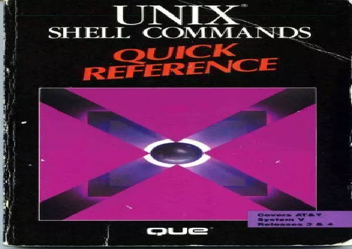 ppt-pdf-unix-shell-commands-quick-reference-que-quick-reference