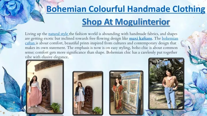bohemian colourful handmade clothing n.
