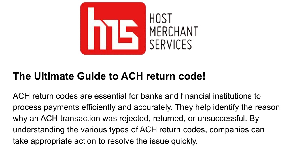 ach transaction codes