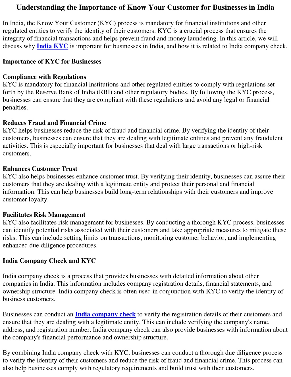 How can I start my KYC? – India Help Center