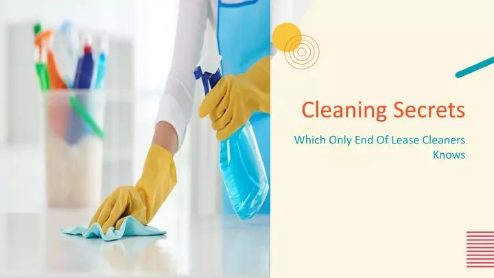 PPT - House Cleaning Secrets From The Professionals PowerPoint ...