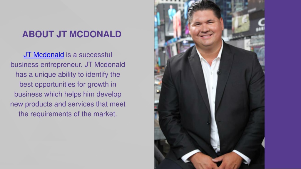 PPT - JT Mcdonald - 7 Amazing Facts About Being an Entrepreneur ...