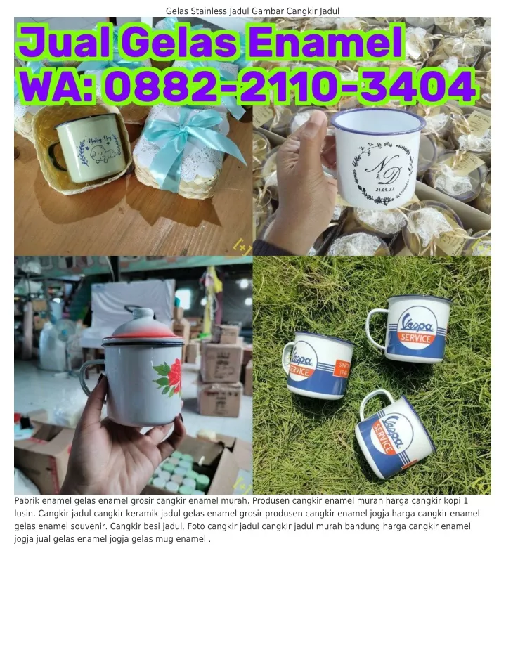 Ppt ౦88ᒿᒿii౦Зㄐ౦ㄐ Wa Jual Gelas Enamel Jakarta Souvenir Cangkir Jadul Powerpoint 0487