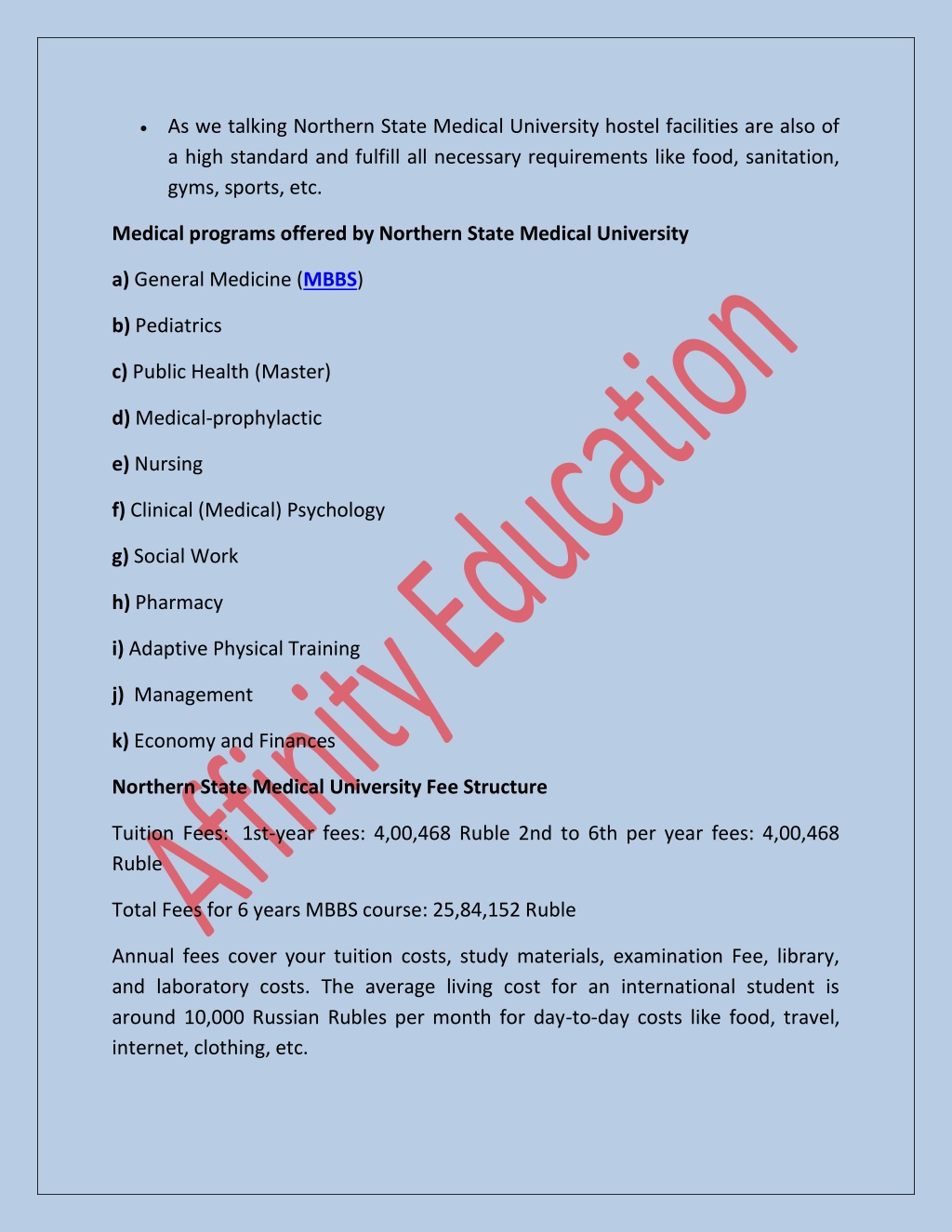 PPT Northern State Medical University Fee Structure And Ranking 