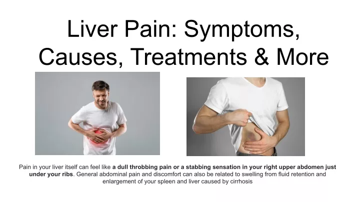 PPT liver pain symptoms PowerPoint Presentation free download ID 