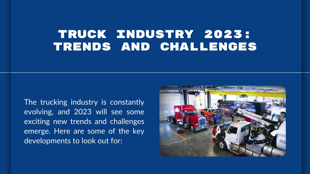 PPT What awaits the truck industry in 2023 PowerPoint Presentation