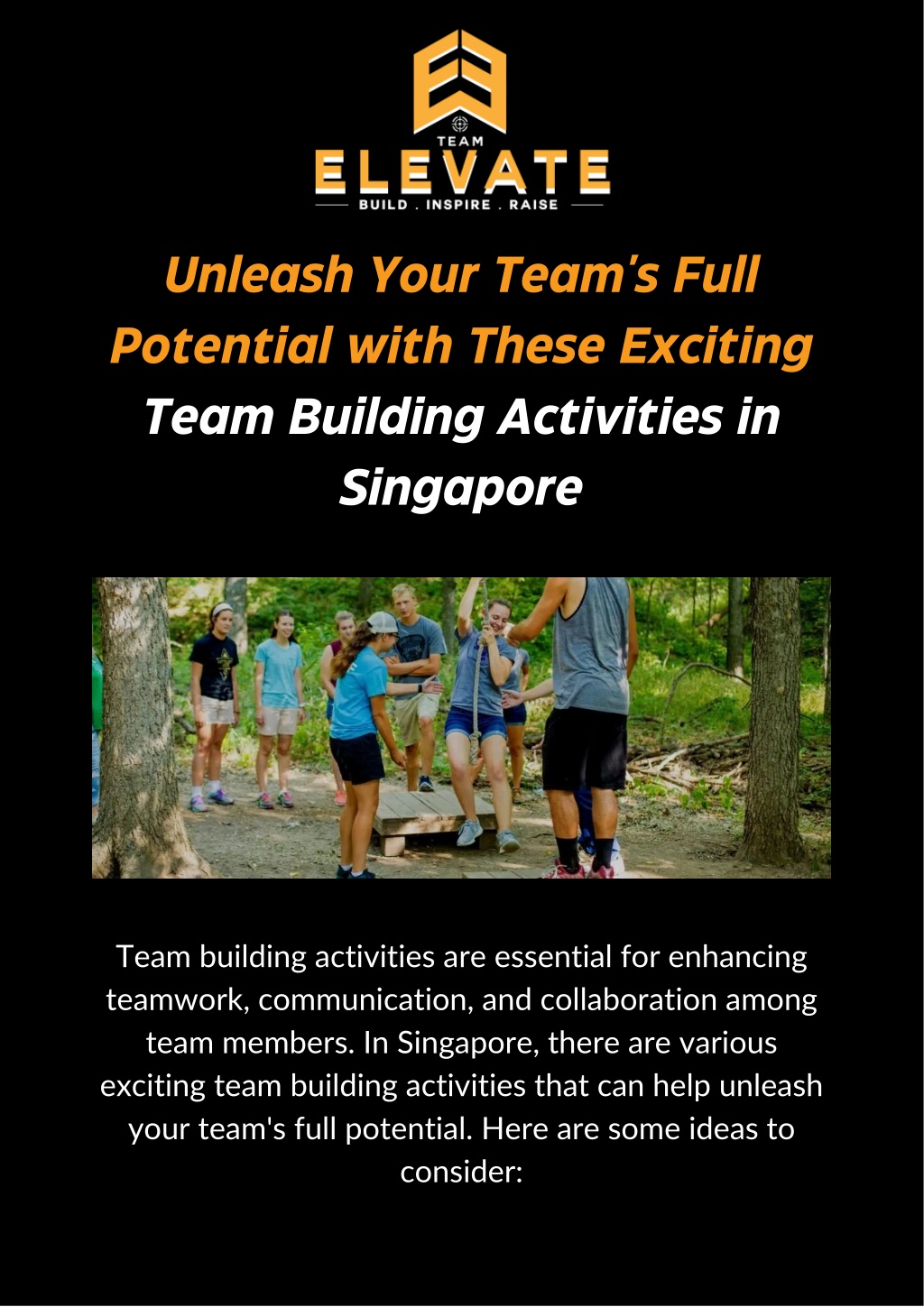 PPT - Unleash Your Team's Full Potential With These Exciting Team ...