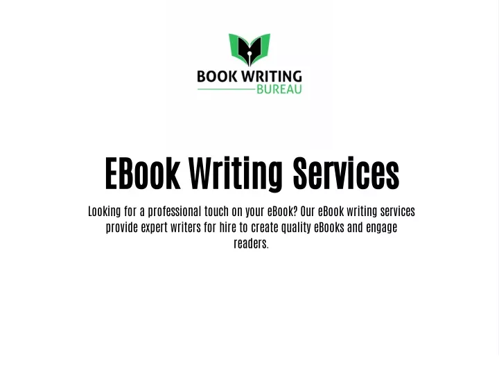 PPT EBook Writing Services PowerPoint Presentation, free download