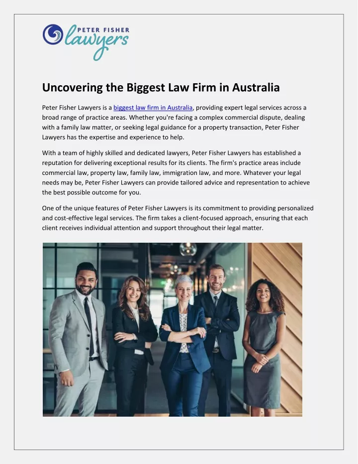 Biggest Law Firms In Australia