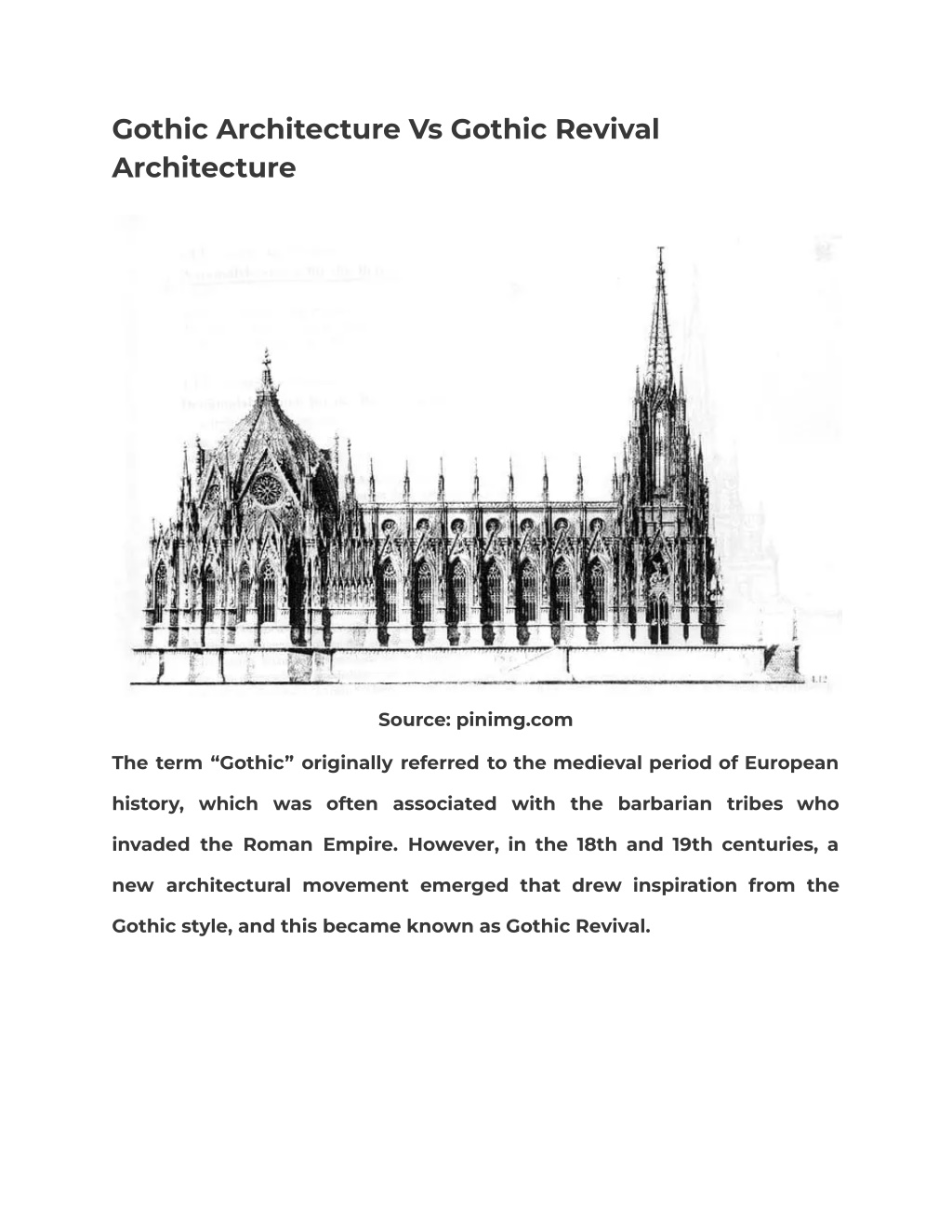 PPT - Gothic Revival Architecture History, Characteristics, Designs ...