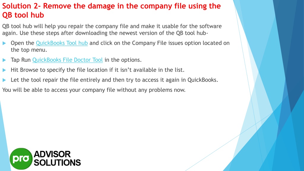 Ppt An Easy Way To Quickly Resolve Quickbooks Company File Not Found