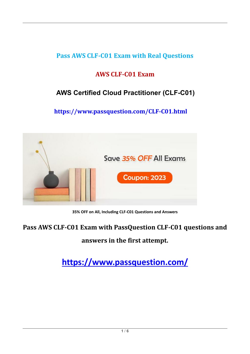 PPT - AWS Certified Cloud Practitioner CLF-C01 Dumps Updated 2023 ...