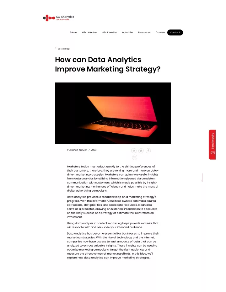 PPT - How can Data Analytics Improve Marketing Strategy? PowerPoint ...