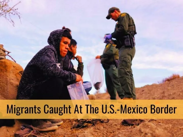 migrants caught at the u s mexico border n.