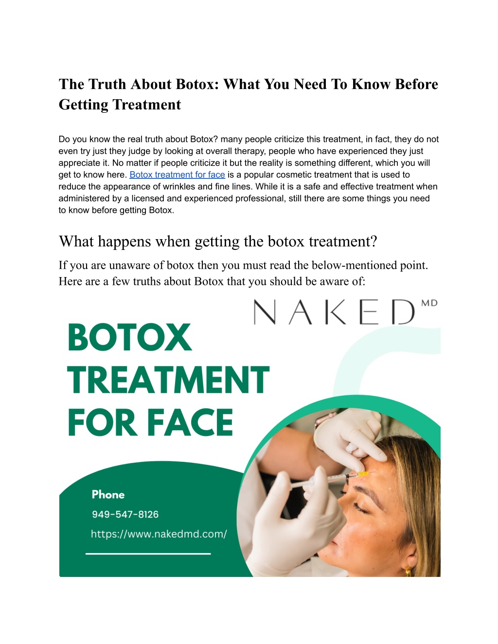 PPT - The Truth About Botox_ What You Need To Know Before Getting ...