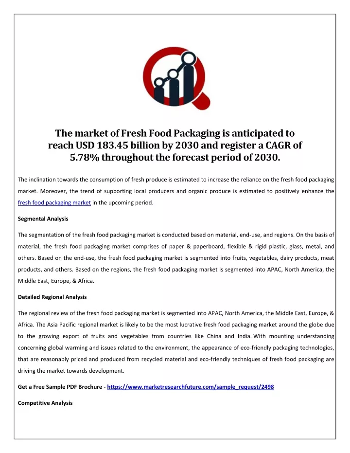 PPT - Fresh Food Packaging Market Opportunities, Size, Type ...