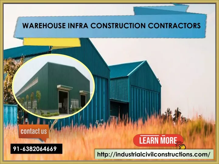PPT Warehouse Infra Construction Companies Madurai,Erode,Trichy,Karur