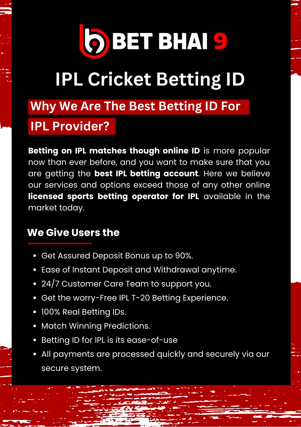 Ppt Top Online Ipl Cricket Betting Id Provider In India Bet Bhai9