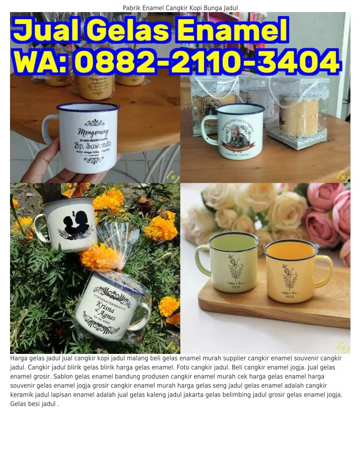 Ppt Ô88ᒿᒿllÔᣮᏎÔᏎ Wa Gelas Enamel Murah Surabaya Cangkir Kopi Jadul Powerpoint Presentation 4367