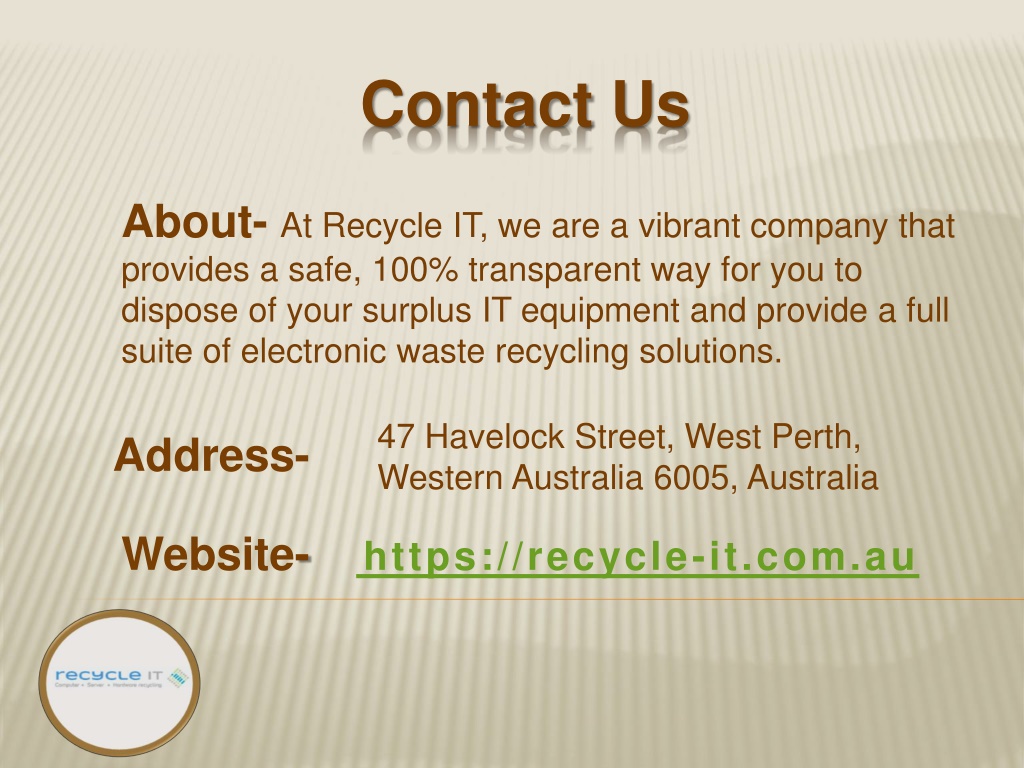 Ppt E Waste Recycling Australia Powerpoint Presentation Free