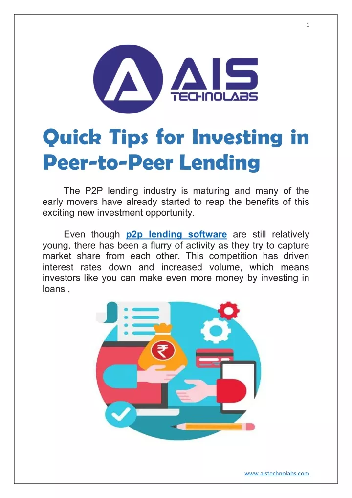 PPT Quick Tips for Investing in PeertoPeer Lending PowerPoint