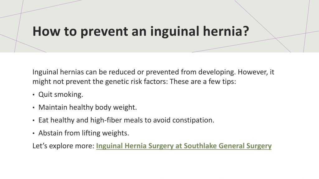 PPT - Inguinal Hernia Surgery at Southlake General Surgery PowerPoint ...