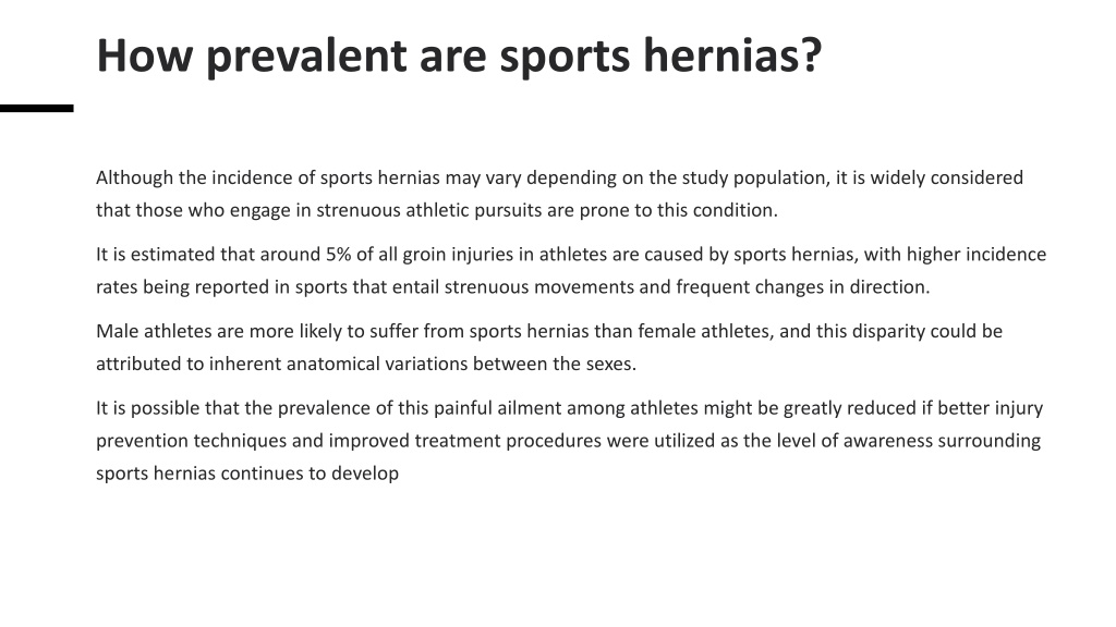 PPT Sports Hernia Causes, Symptoms, and Treatment PowerPoint Presentation ID12075677