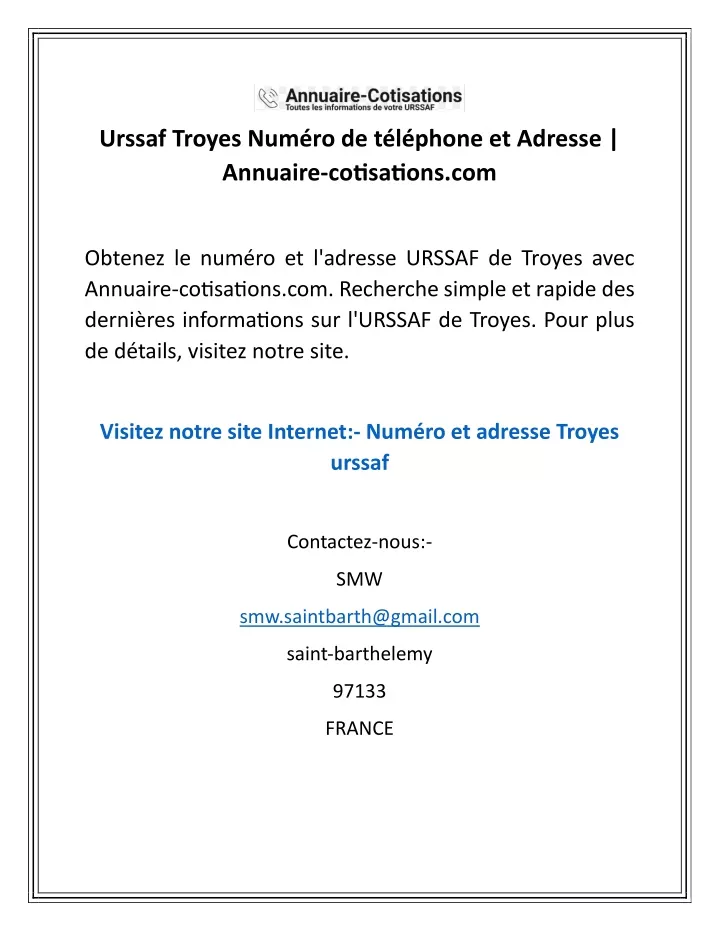 ppt-urssaf-troyes-num-ro-de-t-l-phone-et-adresse-annuaire-cotisations