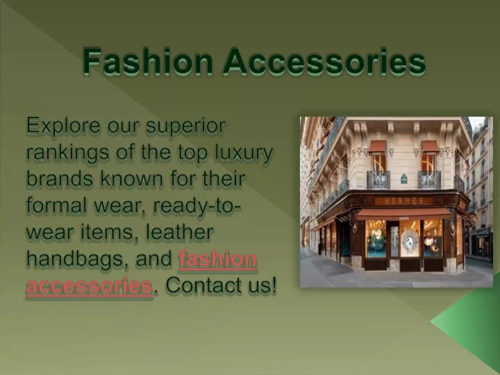 presentation on accessories