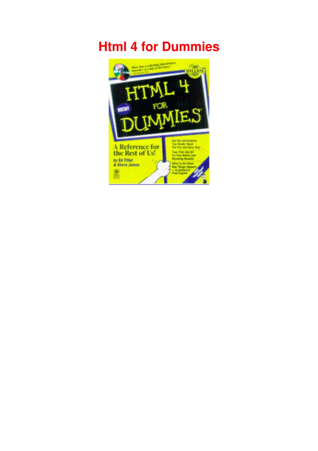 Ppt Download⚡️ Ebook ️ Html 4 For Dummies Powerpoint Presentation