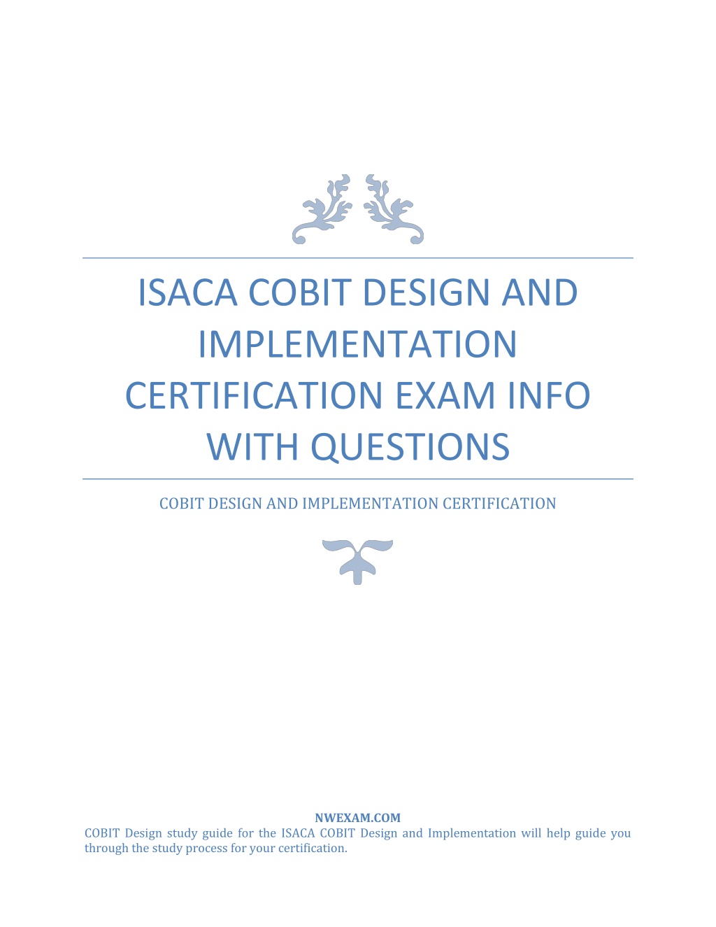 PPT - ISACA COBIT Design And Implementation Certification Exam Info ...