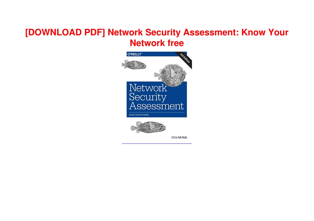 Ppt Download Pdf Network Security Assessment Know Your Network