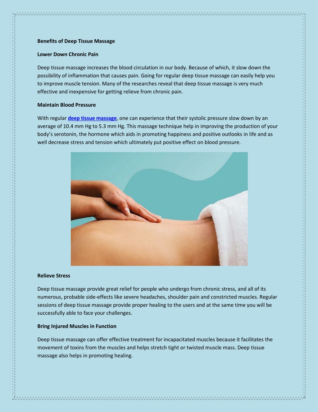 Ppt Benefits Of Deep Tissue Massage Powerpoint Presentation Free Download Id12078105