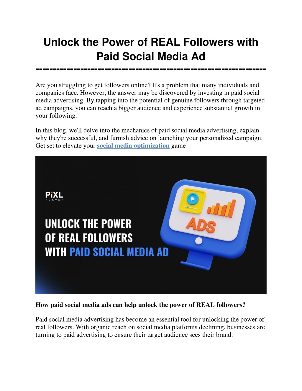 PPT   Unlock The Power Of REAL Followers With Paid Social Media Ad