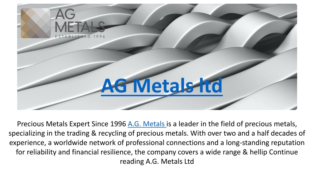 PPT - recycling of precious metals PowerPoint Presentation, free ...