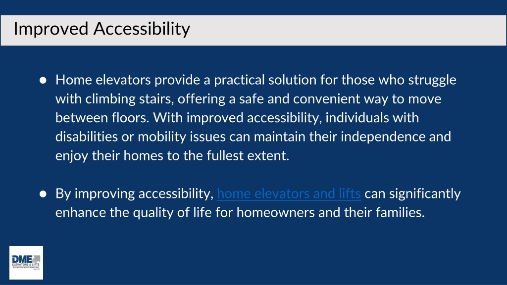 Home Elevators: Accessibility for Seniors & Individuals w