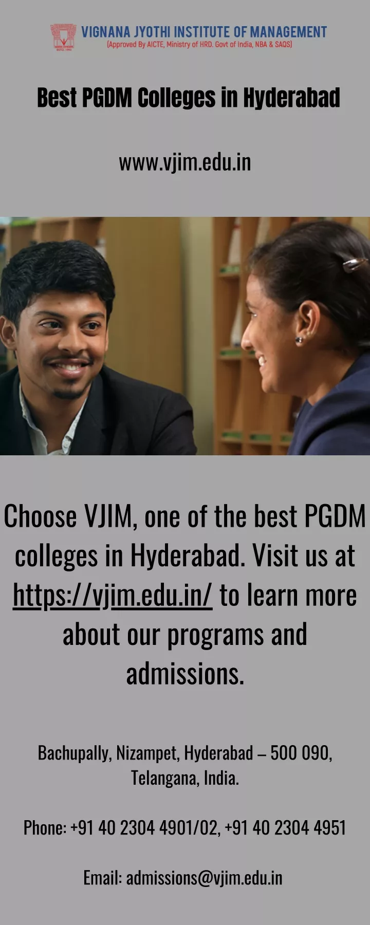 PPT - Best PGDM Colleges in Hyderabad - Vjim.edu.in PowerPoint Presentation - ID:12078565