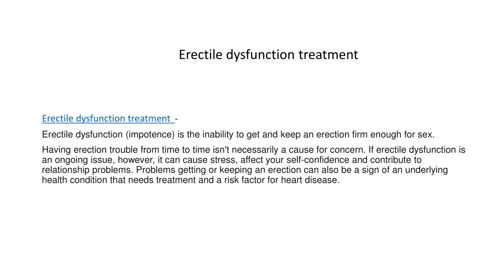 PPT - Erectile Dysfunction PowerPoint Presentation, Free Download - ID ...