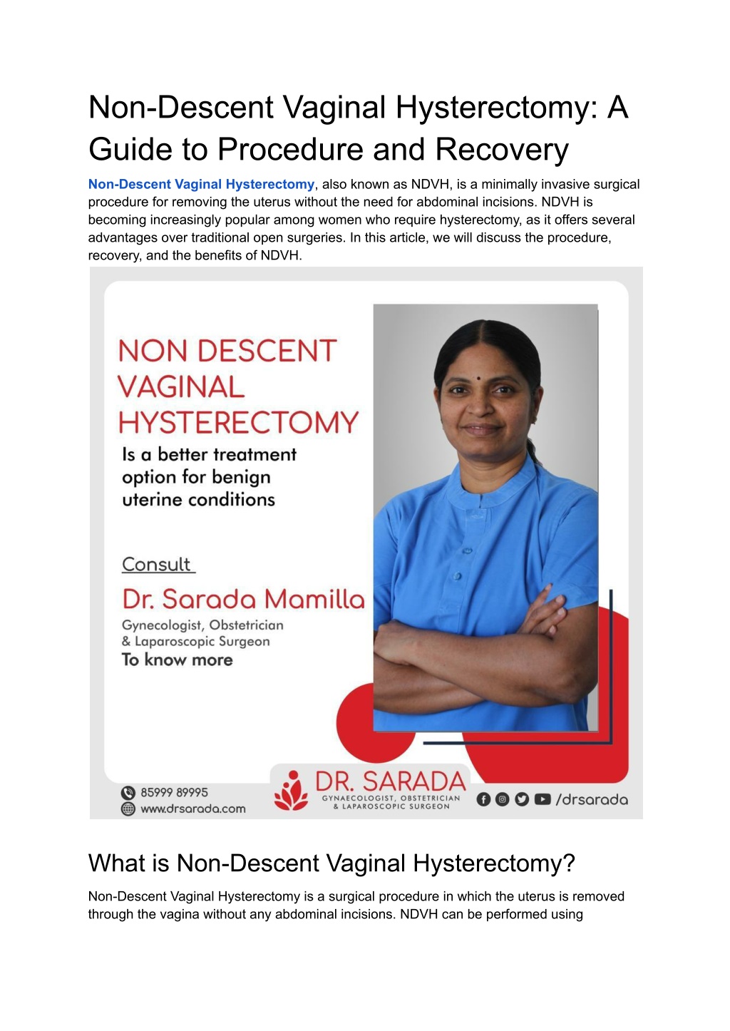 Ppt Non Descent Vaginal Hysterectomy A Guide To Procedure And Recovery Powerpoint