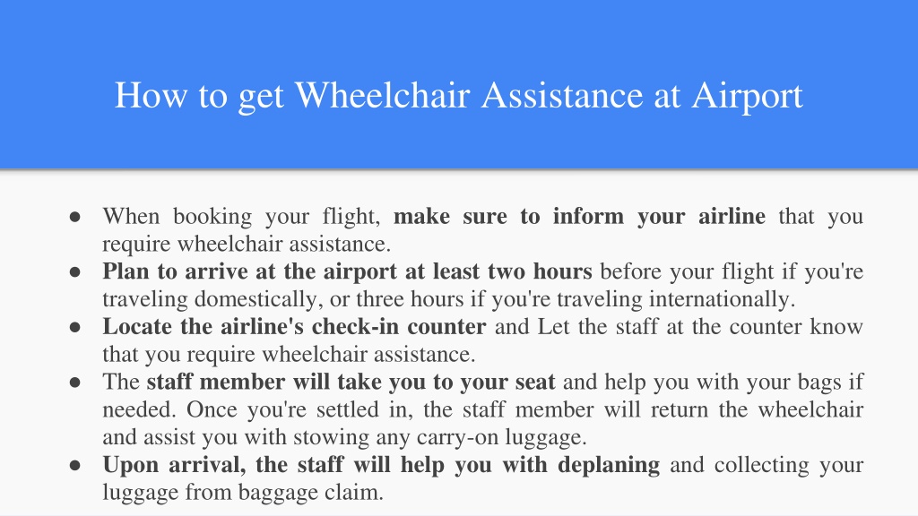 PPT A Detail about Emirates Wheelchair Assistance PowerPoint