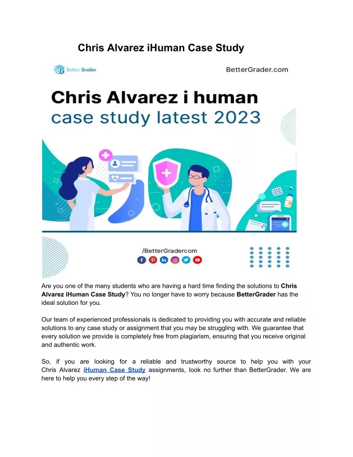 PPT - Chris Alvarez iHuman Case Study PowerPoint Presentation, free download - ID:12079691