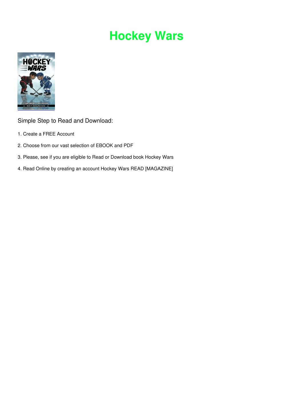 PPT Ebook ️(download)⚡️ Hockey Wars PowerPoint Presentation, free