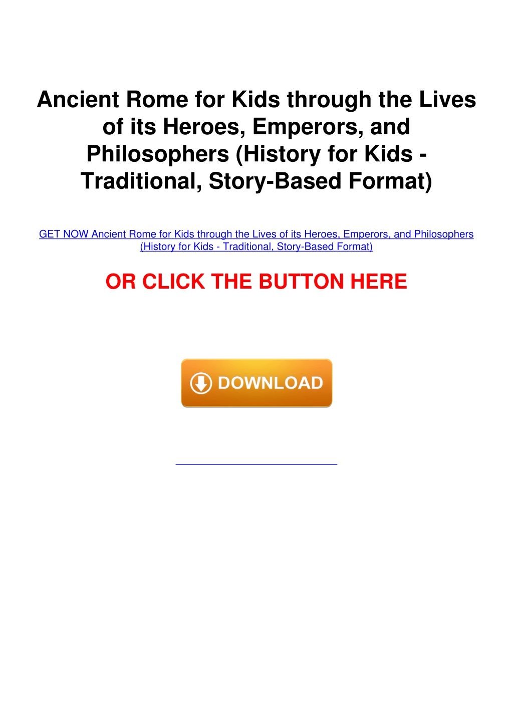 PPT Download PDF Ancient Rome For Kids Through The Lives Of Its   Ancient Rome For Kids Through The Lives 3 L 