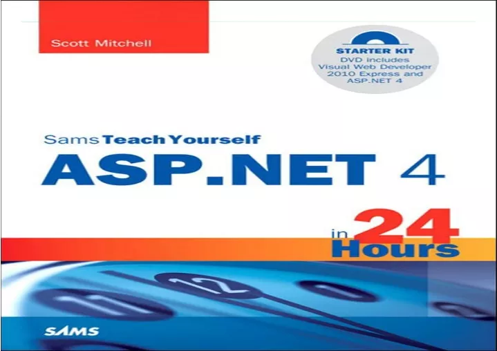 Ppt pdf sams teach yourself asp net 4 in 24 hours complete starter