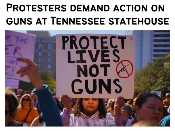 protesters demand action on guns at tennessee statehouse n.
